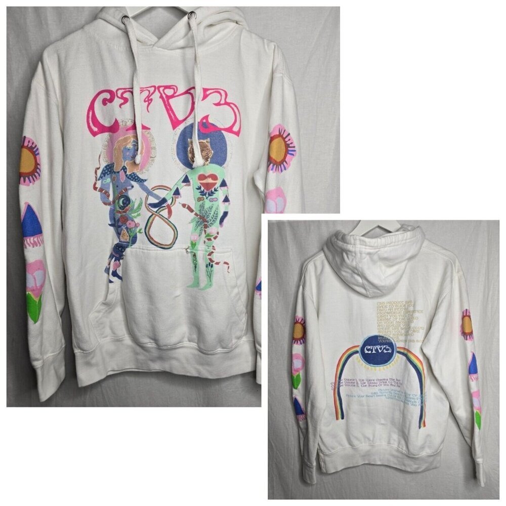 CTV3 Jaden Smith White Hoodie Sweatshirt- Size Medium- Read Description